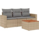  4-dijelni set vrtnih sofa od poliratana s jastucima sivi | shoptok.hr