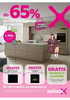 Mömax katalog - Do -65% na izbrane kuhinje po naročilu