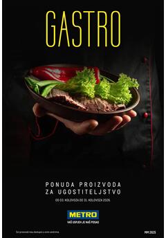 Metro gastro - ponuda proizvoda za ugostiteljstvo