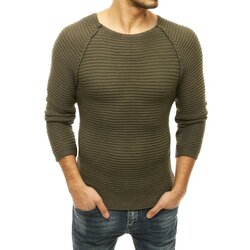 DStreet Muški džemper, navučen preko glave, kaki boje WX1663 kaki Cene