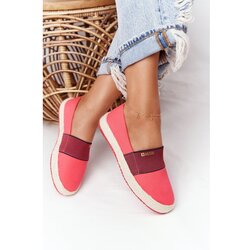 Kesi Espadrile na pletenom potplatu Big Star HH274478 Crveno siva | roza | Fuksija Cene