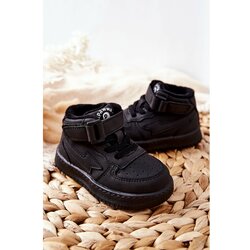 Kesi Children's Insulated High Sneakers Black Clafi Cene