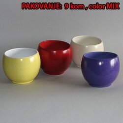  Saksija Obloga loptasta kolor mix dimenzija 13x10cm Cene
