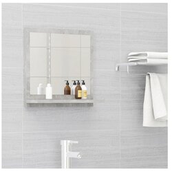  Kupaonsko ogledalo boja betona 40x10 5x37 cm konstruirano drvo Cijene