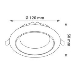 Greentech led spot ugr 12w 3cct okrugli ( DW-R03-12W-3CCT ) Cene