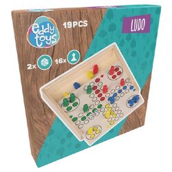 Eddy Toys Drvena igra Čovječe ne ljuti se - Vozićki 58720 Cene
