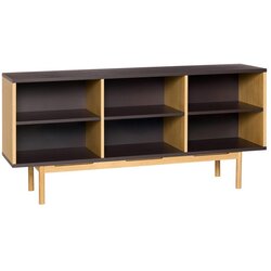 Hübsch Rjava komoda v hrastovem dekorju 140x65x35 cm Dual – Cene