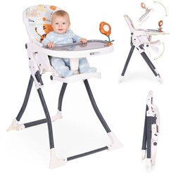ECO TOYS sklopiva hranilica za bebe s igračkama, bijela Cijene
