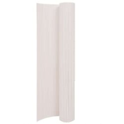 vidaXL Dvostranska vrtna ograja 110x400 cm bela Cene