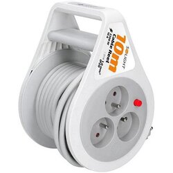 solight PB25B - Produžni kabl na bubnju, 3 utičnice, 10 m Cene