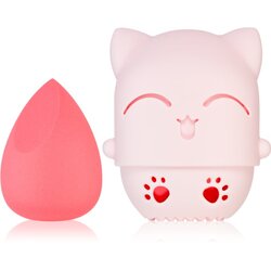 BrushArt Accessories Cutie Cat travel case with make-up sponge gobica za nanos make-upa s potovalnim etuijem Cene