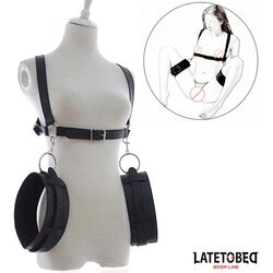 LateToBed BDSM Line BDSM PAS Z OKOVI ZA STEGNA Cene
