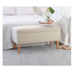 Atelier Del Sofa Tabure Glend, 100x50x43cm, Krem Cene