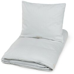 CamCam Copenhagen Svetlo modra enojna otroška posteljnina iz organskega bombaža 140x200 cm Classic Stripes Blue – Cene