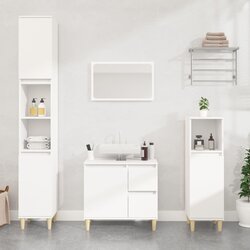 vidaXL 3-dijelni set kupaonskih ormarića bijeli od konstruiranog drva Cijene