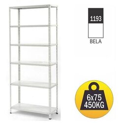 Mdc metalna polica 180x75x30cm, 6x75kg 1193 Cene