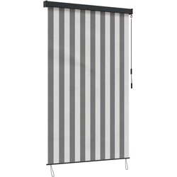 Rolo Antracitna in bela 140 x 250 cm Tkanina in aluminij, (5000247171) Cene