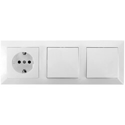 Aigostar KOMPLET 2 kućna prekidača sa SCHUKO utičnicom 1x16A/250V Cene