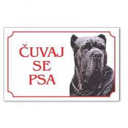 Iguana tabla čuvaj se psa - napuljski mastif Cene