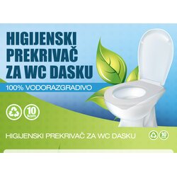 Glik Higijenski prekrivač za wc dasku, 10 komada Cene
