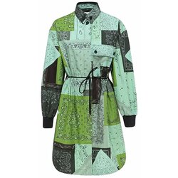 Kenzo - - Zelena midi košulja-haljina Cene