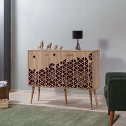 Woody Fashion Komoda Mega 120x90x36cm Hrast Cene