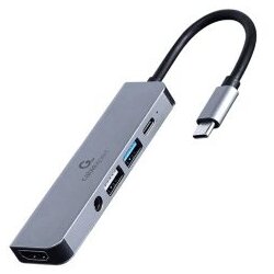 Docking station USB adapter Type-C 5-in-1 multi-port adapter Hub + HDMI + PD + stereo audio GEMBIRD A-CM-COMBO5-02 Cene
