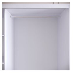 Hanah home ormar Martin 190 White Black Gold Cene