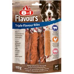 8in1 Triple Flavour Ribs žvečilne palčke - Varčno pakiranje: 3 x 6 kosov Cene