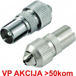 CON RFMA IEC muski konektor, Zinc Alloy min.25kom 21 Cene