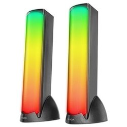 Mikado Zvučnici 2.0 gaming MD-183 2.0 3W*2 Bluetooth Black RGB illuminated USB 3.5mm USB 5V 5V speaker speaker, 40234 Cene