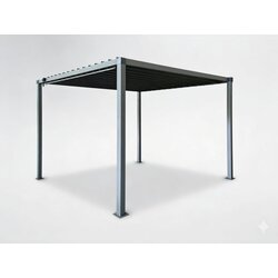  Vrtna pergola Sena (z jekleno streho, siva, 3 x 3 m) Cene