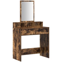 vidaXL Toaletna mizica s predali, dimenzije 79x41x140 cm, prekajena hrastovina, (22054957) Cene