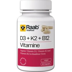 Raab Vitalfood GmbH Vitamin D3 + K2 + B12 460 mg Cene