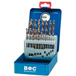 BOHRCRAFT set spiralnih burgija hss-e (co 5%) din 338 Ø1-10mm 19kom. ME10 11401310019 Cene