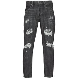 Jack & Jones Kavbojke slim JJIFRANK JJLEEN Črna Cene
