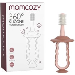 Momcozy silikonska zobna ščetka 360° pink Cene