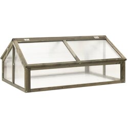 vidaXL Rastlinjak sive barve 114x80x50 cm les jelke, (20747981) Cene