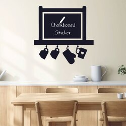 WALLXPERT MY-00108 Crni Dekorativni Zidni Nalepnica Cene