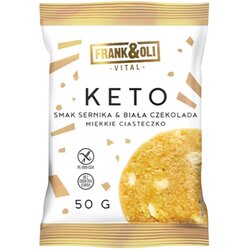 Frank&oli cookies, keto bela čokolada i cheescake, 50g Cene
