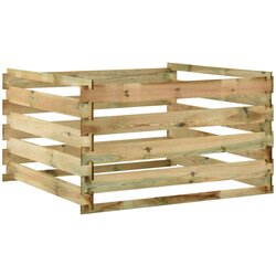 vidaXL Vrtni kompostnik iz letvic 120x120x70 cm impregnirana borovina, (20708284) Cene