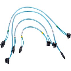 Supermicro 4 x Round SATA cable 0.56 m Black, Blue, White Cene