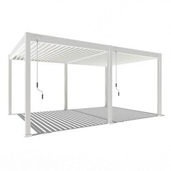 Gardenson Pergola Superior, Bela, 3,6x5,3m Cene