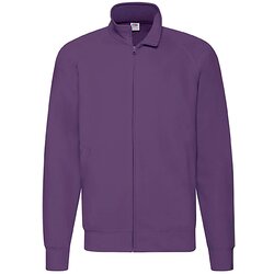 Fruit Of The Loom Men's Purple Lightweight Sweat Jacket Cene