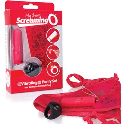 The Screaming O Remote Control Panty Vibe Red Cene
