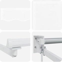 vidaXL Ručna uvlačiva tenda bijela 300x250 cm, Zamjenska tenda za okvir 3x2,5 m bijela Cijene