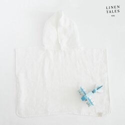 Linen Tales Bijeli platneni dječji kućni ogrtač vel.2-4 god - Cene