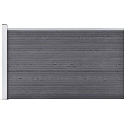 vidaXL Vrtna ograda WPC 175 x 105 cm siva Cijene