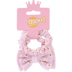 YESSS! dečje scrunchy gumice za kosu roze cvetovi 2/1 Cene