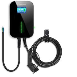 Extralink Electric car charger BS20-BC-22kW-APP Type 2 32A 22kW 3 phase, LCD screen, APP, 6,1m Cene